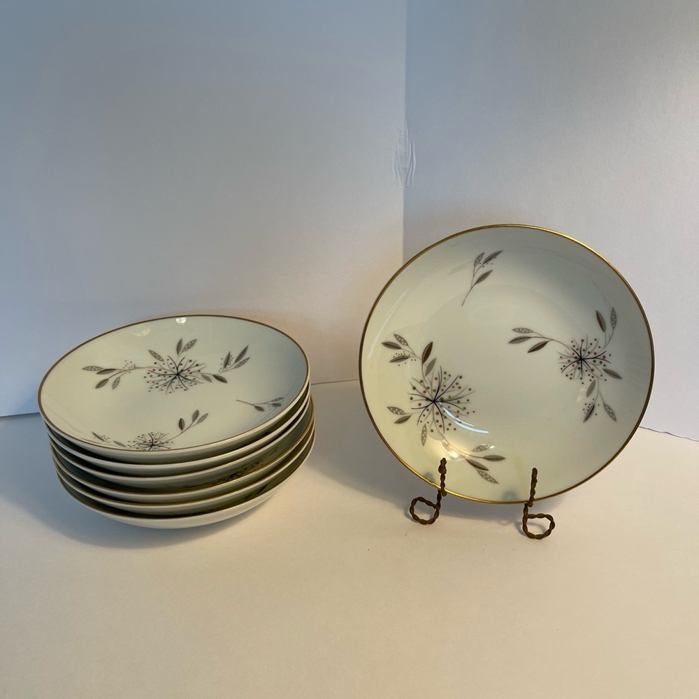 NORITAKE HELENE 5602 Lot of 7 FRUIT BOWLS Excellent Condition Vintage 1950’s